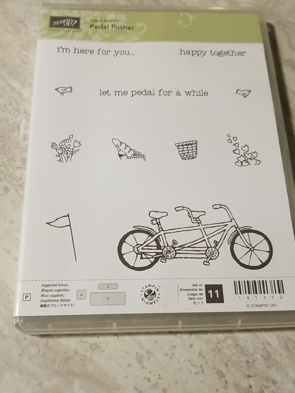 Stampin' Up! Pedal Pusher Clear Stamp Set